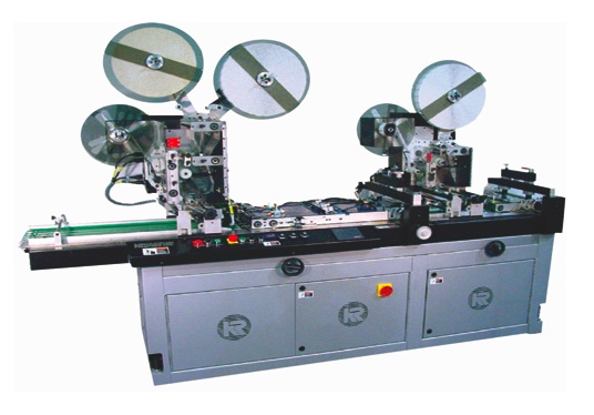 Nicknamed “Tabzilla,” the Kirk Rudy 545T Triple web tabber is capable of applying 2 tabs (clipseals) to each of the leading and trailing edges and multiple tabs to side edge of the material in one pass. 